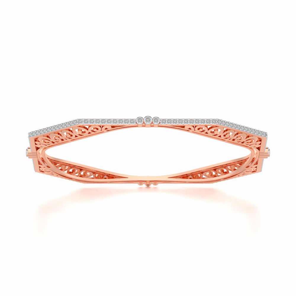 Constellation Silver Bangles - Rose Gold - Image 5