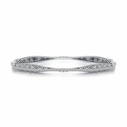 Constellation Silver Bangles - White Gold - Image 4