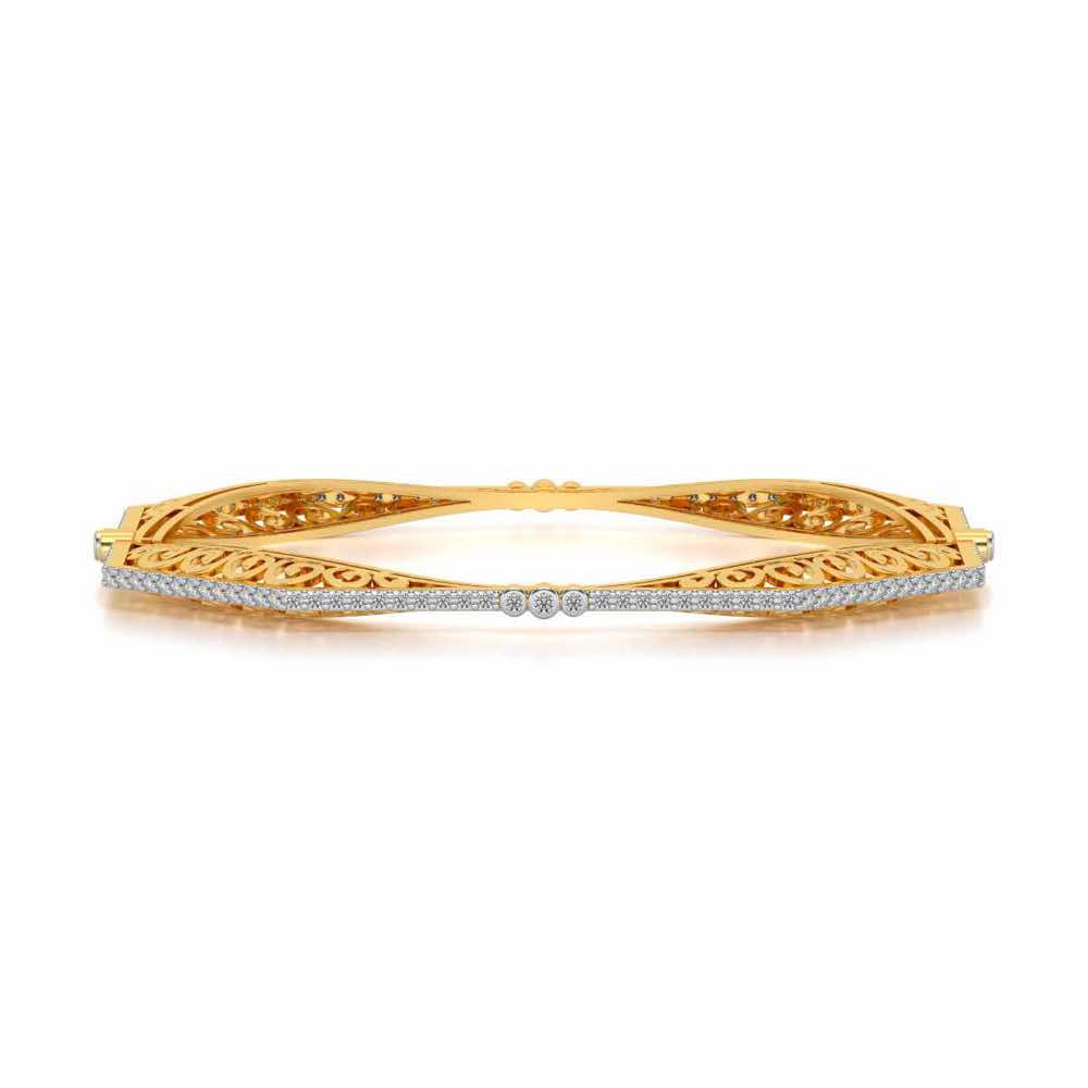Constellation Silver Bangles - Yellow Gold - Image 4