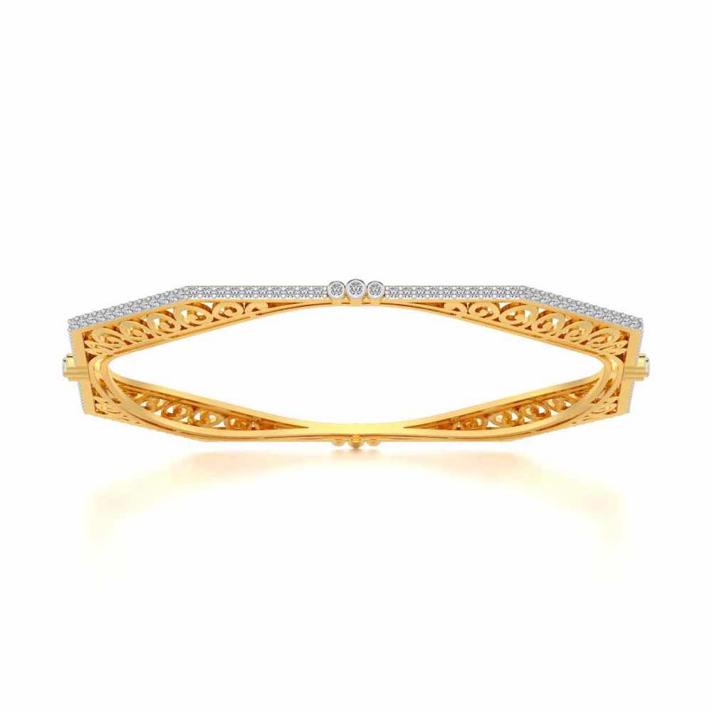 Constellation Silver Bangles - Yellow Gold - Image 5