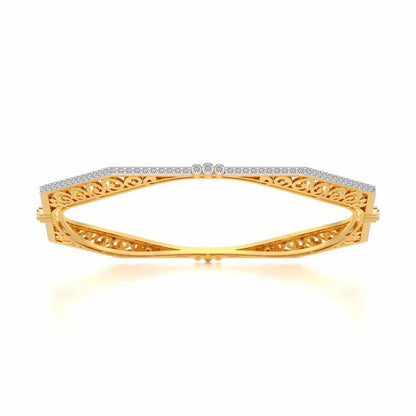 Constellation Silver Bangles - Yellow Gold - Image 5
