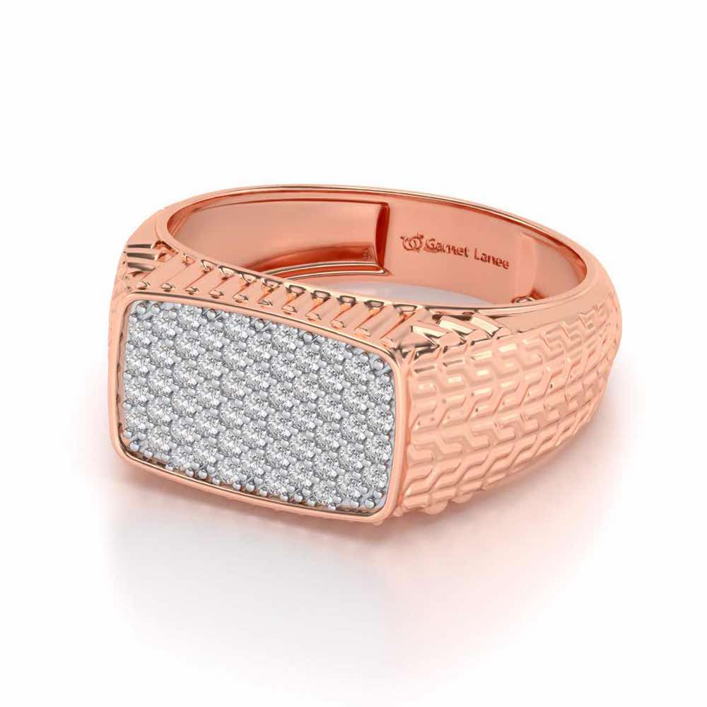 Constellation Silver Ring For Men - Rose Gold - Image 2
