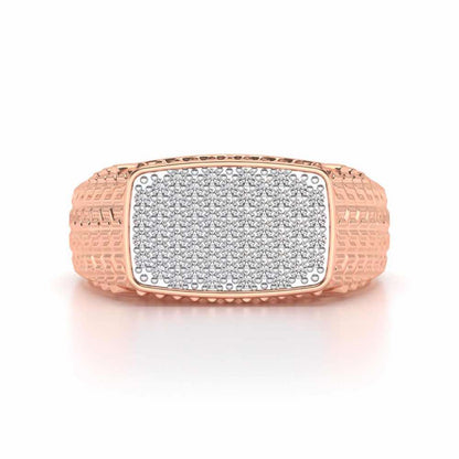 Constellation Silver Ring For Men - Rose Gold - Image 4