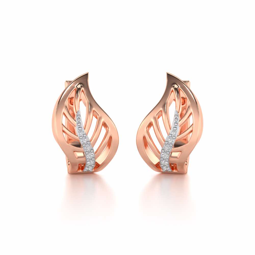 Contort Leaf Silver Bali - Rose Gold - Image 1