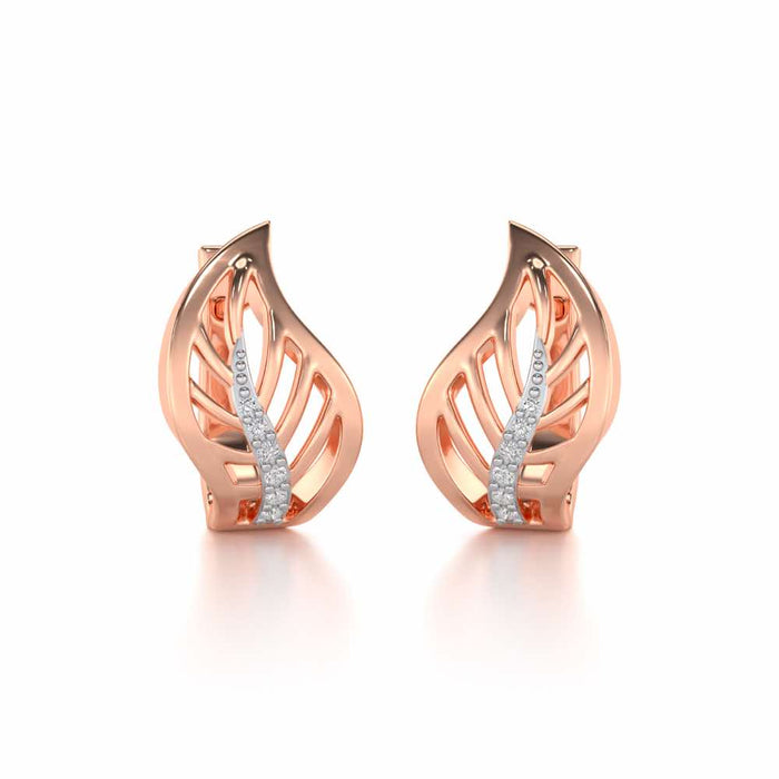 Contort Leaf Silver Bali - Rose Gold - Image 1
