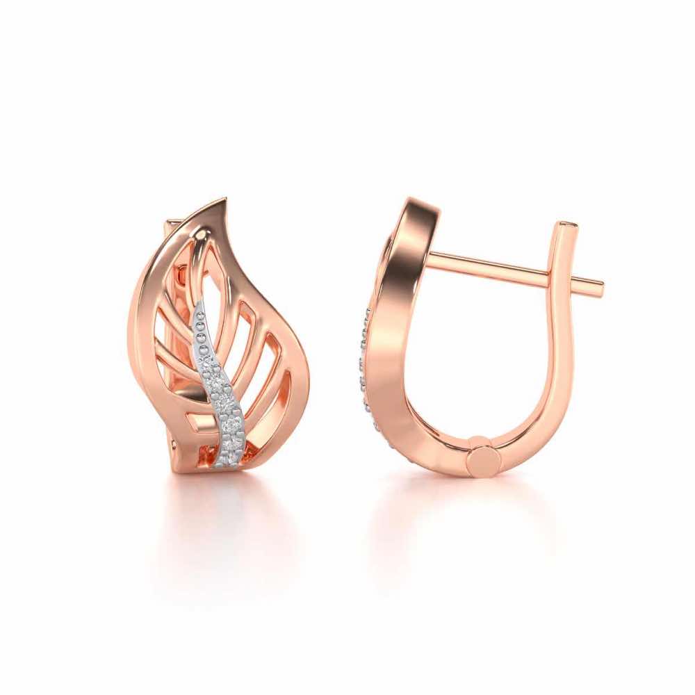 Contort Leaf Silver Bali - Rose Gold - Image 4