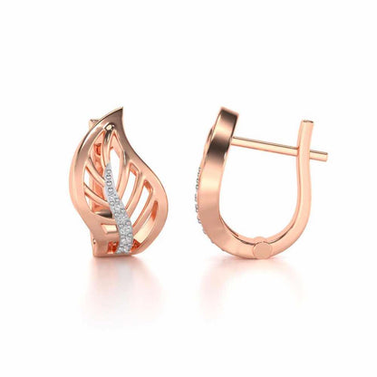 Contort Leaf Silver Bali - Rose Gold - Image 4
