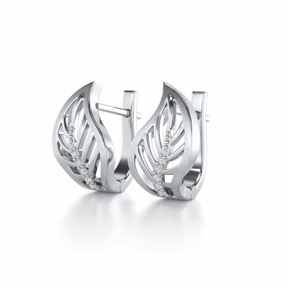 Contort Leaf Silver Bali - White Gold - Image 3