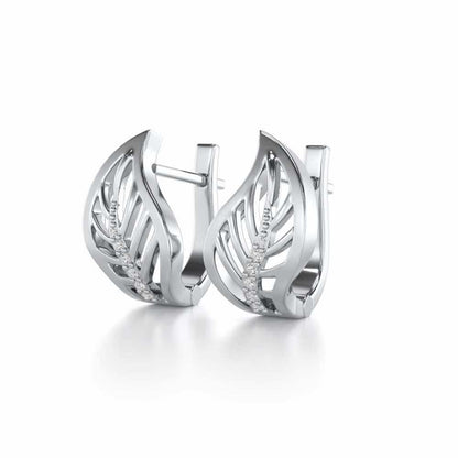 Contort Leaf Silver Bali - White Gold - Image 3