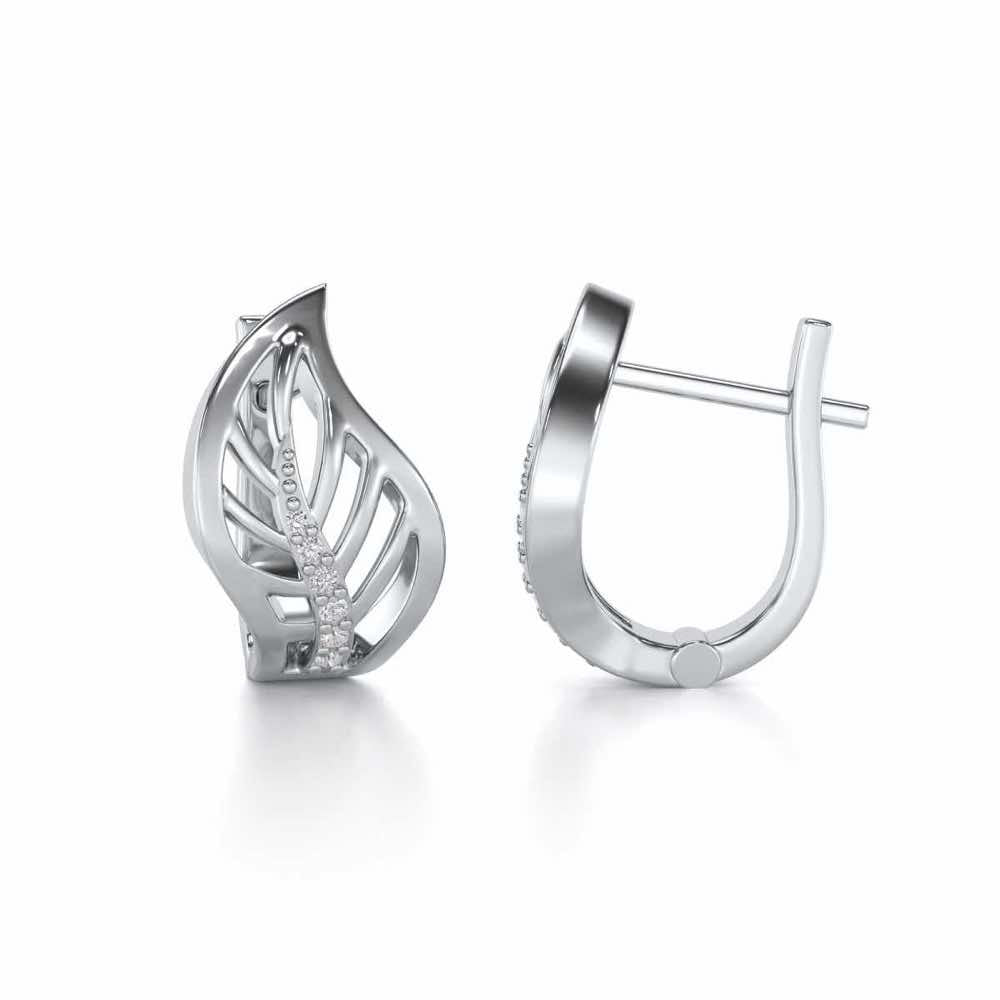 Contort Leaf Silver Bali - White Gold - Image 4