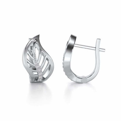 Contort Leaf Silver Bali - White Gold - Image 4