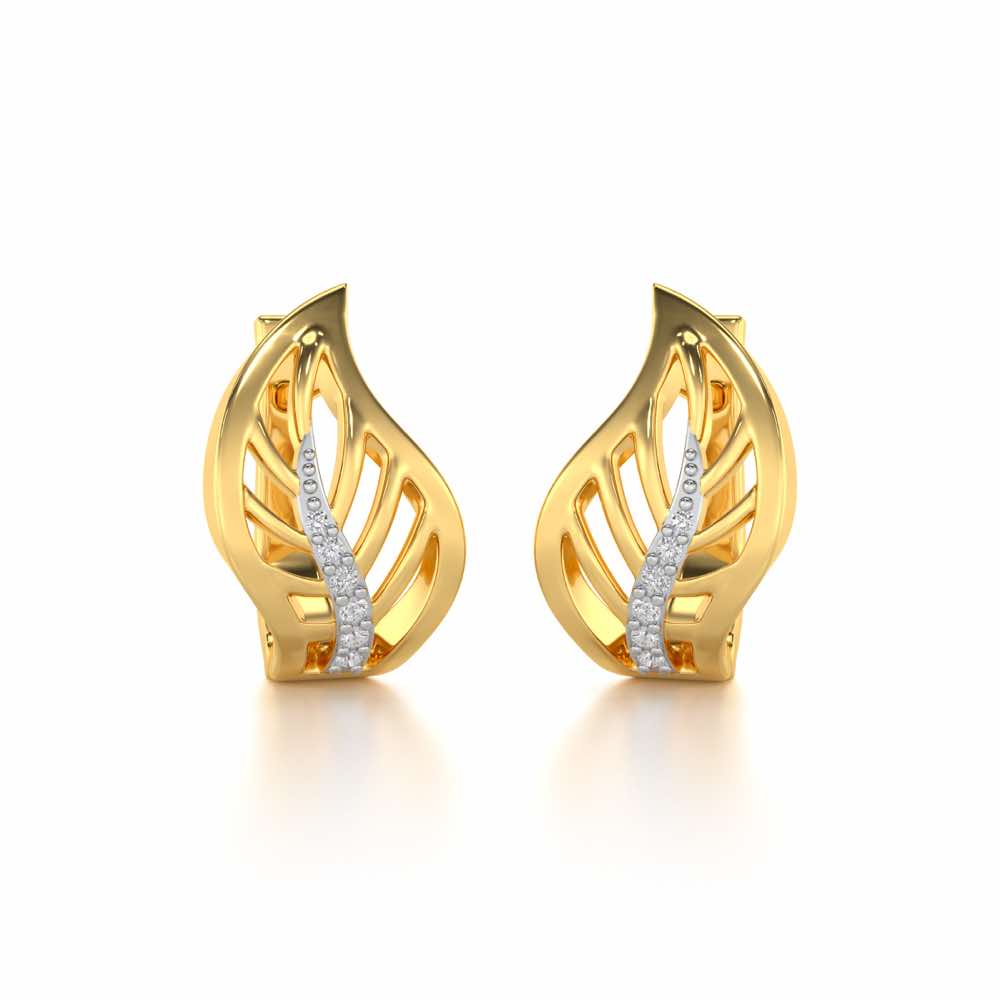 Contort Leaf Silver Bali - Yellow Gold - Image 1