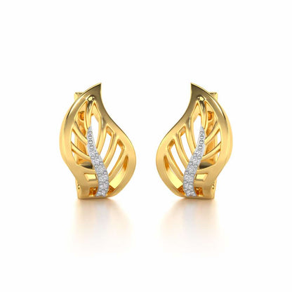 Contort Leaf Silver Bali - Yellow Gold - Image 1