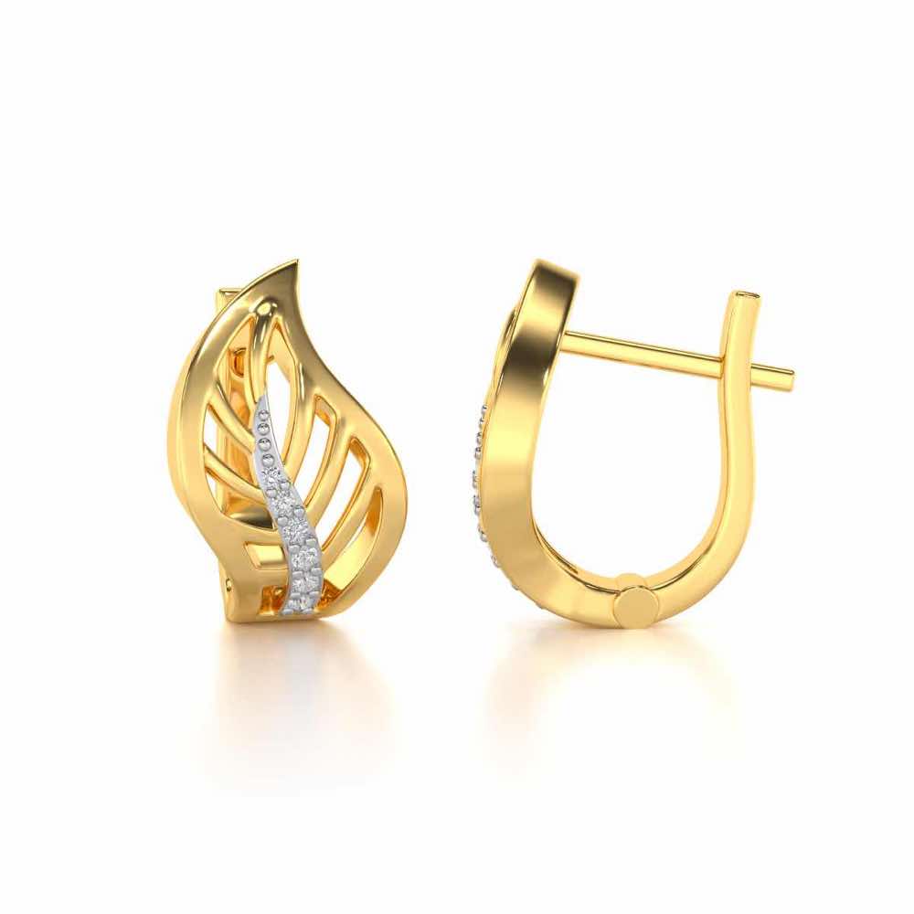 Contort Leaf Silver Bali - Yellow Gold - Image 4