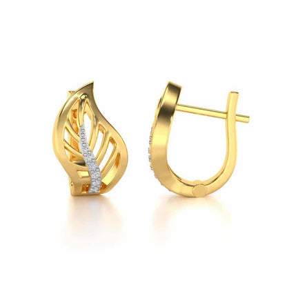 Contort Leaf Silver Bali - Yellow Gold - Image 4