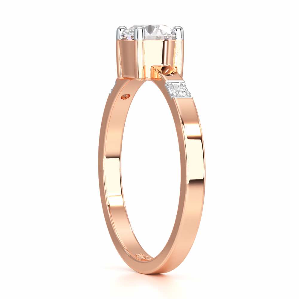 Convival Solitaire Ring - Rose Gold - Image 3