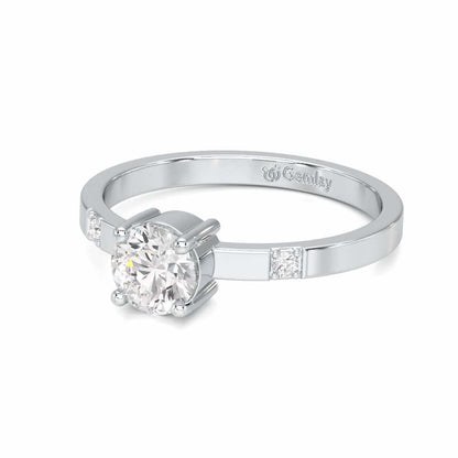 Convival Solitaire Ring - White Gold - Image 2
