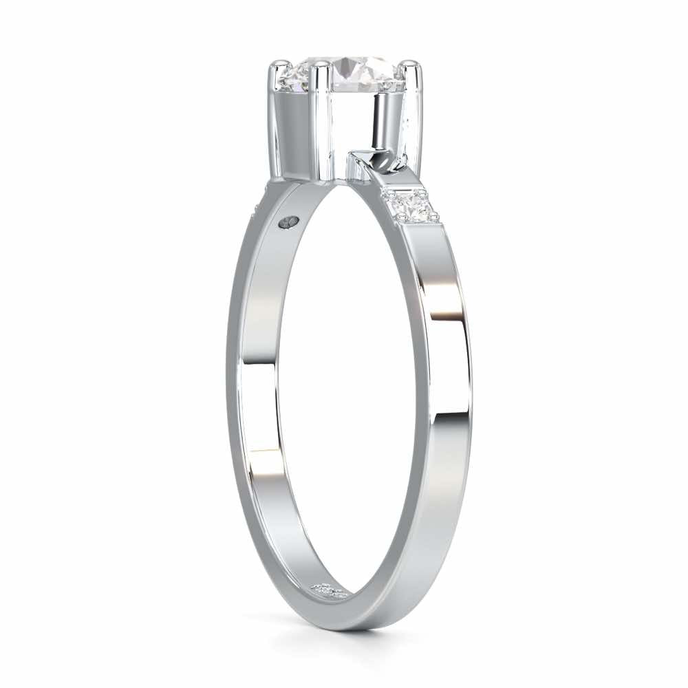 Convival Solitaire Ring - White Gold - Image 3