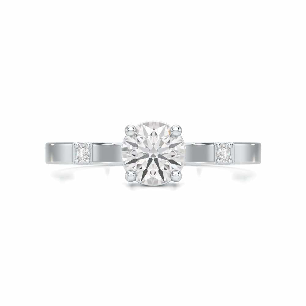 Convival Solitaire Ring - White Gold - Image 4