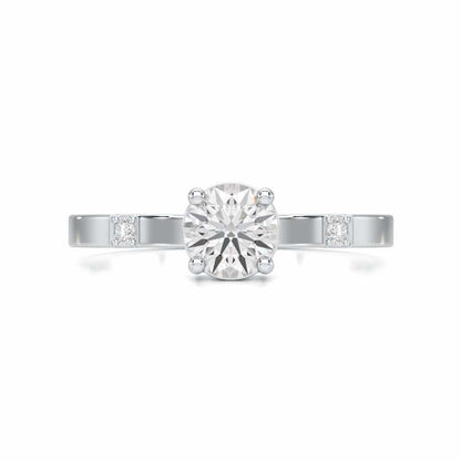 Convival Solitaire Ring - White Gold - Image 4
