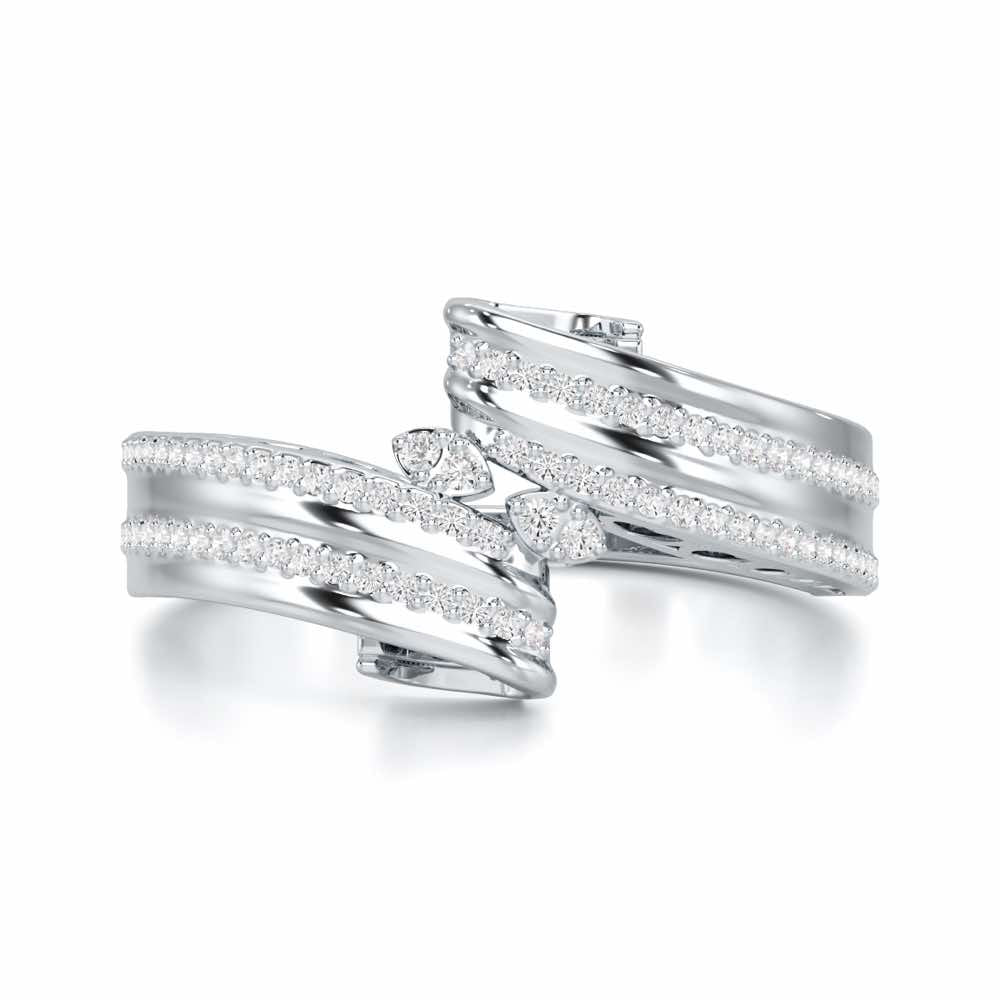 Cosmic Charm Silver Ring - White Gold - Image 4