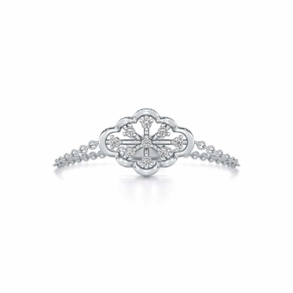 Cosmos Adjustable Silver Ring - White Gold - Image 5