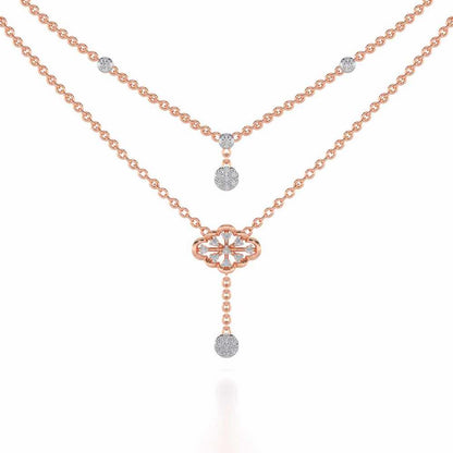 Cosmos Silver Necklace - Rose Gold - Image 1