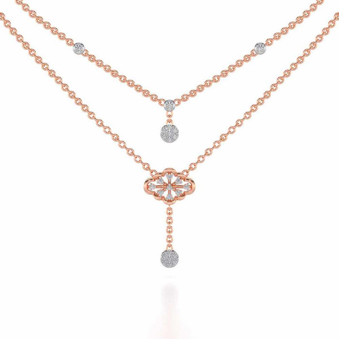 Cosmos Silver Necklace - Rose Gold - Image 1