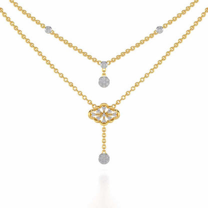 Cosmos Silver Necklace - Yellow Gold - Image 1