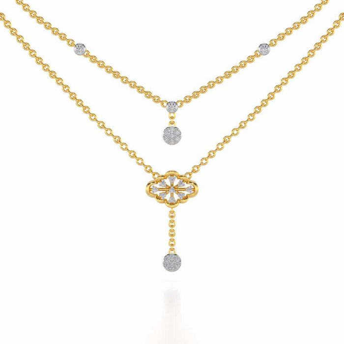 Cosmos Silver Necklace - Yellow Gold - Image 1