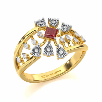Coupe Shine Silver Ring - Yellow Gold - Image 1