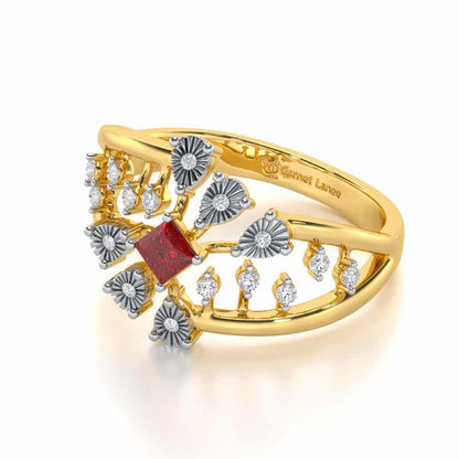Coupe Shine Silver Ring - Yellow Gold - Image 2