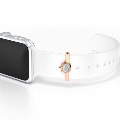 Crown Me Silver Watch Band - Rose Gold - Image 1