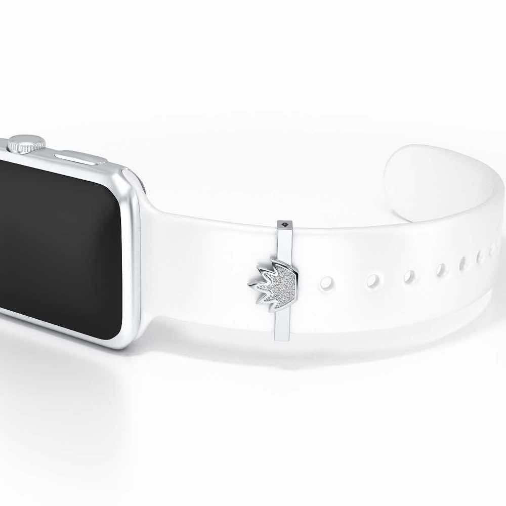 Crown Me Silver Watch Band - White Gold - Image 1