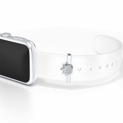 Crown Me Silver Watch Band - White Gold - Image 1