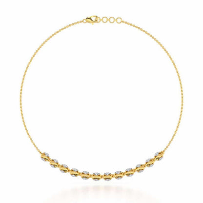 Crowned Grace Silver Necklace - Yellow Gold - Image 2