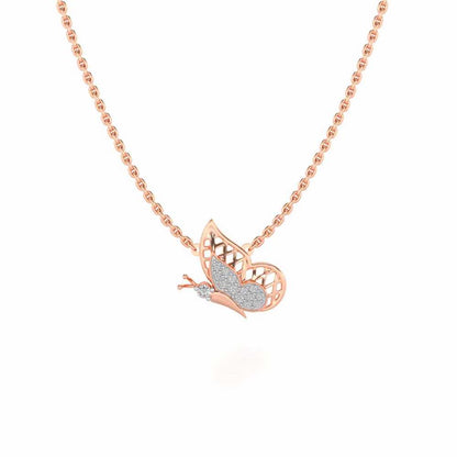 Curio Silver Pendant - Rose Gold - Image 2