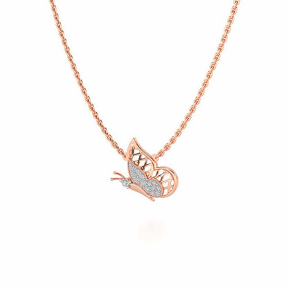 Curio Silver Pendant - Rose Gold - Image 3
