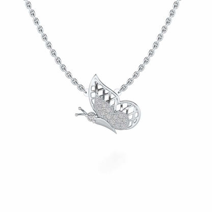 Curio Silver Pendant - White Gold - Image 1