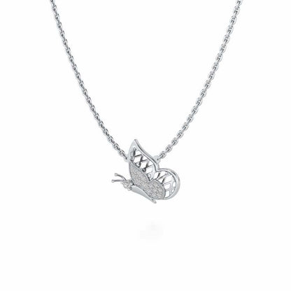 Curio Silver Pendant - White Gold - Image 3