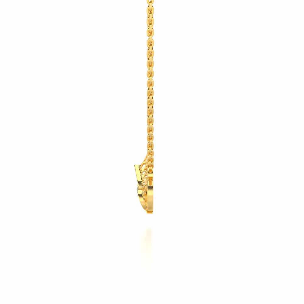 Curio Silver Pendant - Yellow Gold - Image 4