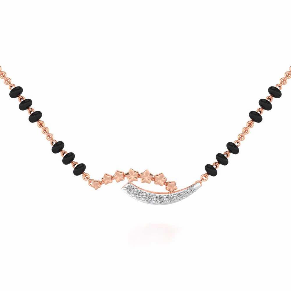 Cue Stars Silver Mangalsutra