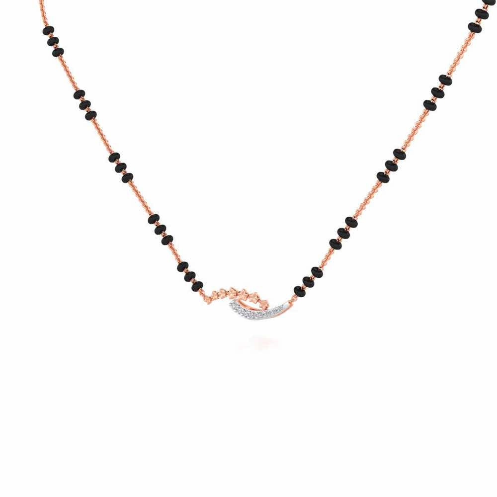 Cue Stars Silver Mangalsutra - Rose Gold - Image 2