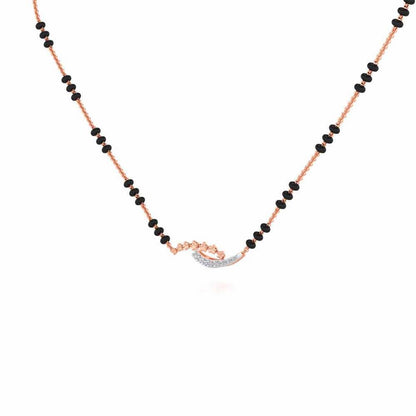 Cue Stars Silver Mangalsutra - Rose Gold - Image 2