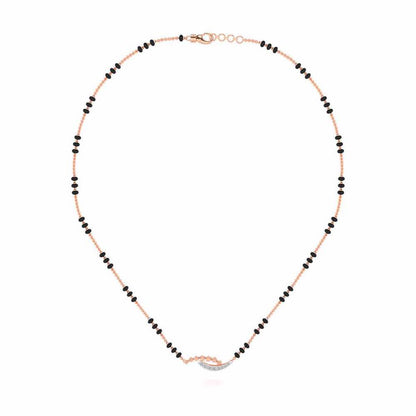 Cue Stars Silver Mangalsutra - Rose Gold - Image 3