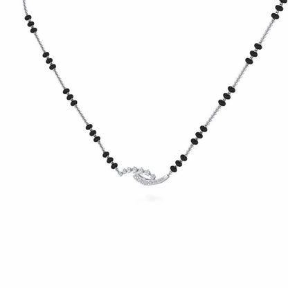 Cue Stars Silver Mangalsutra - White Gold - Image 2