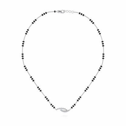Cue Stars Silver Mangalsutra - White Gold - Image 3