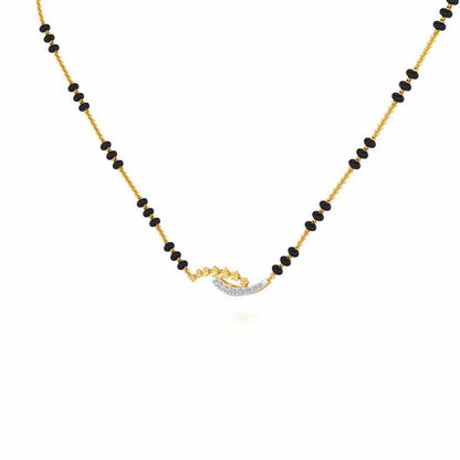 Cue Stars Silver Mangalsutra - Yellow Gold - Image 2