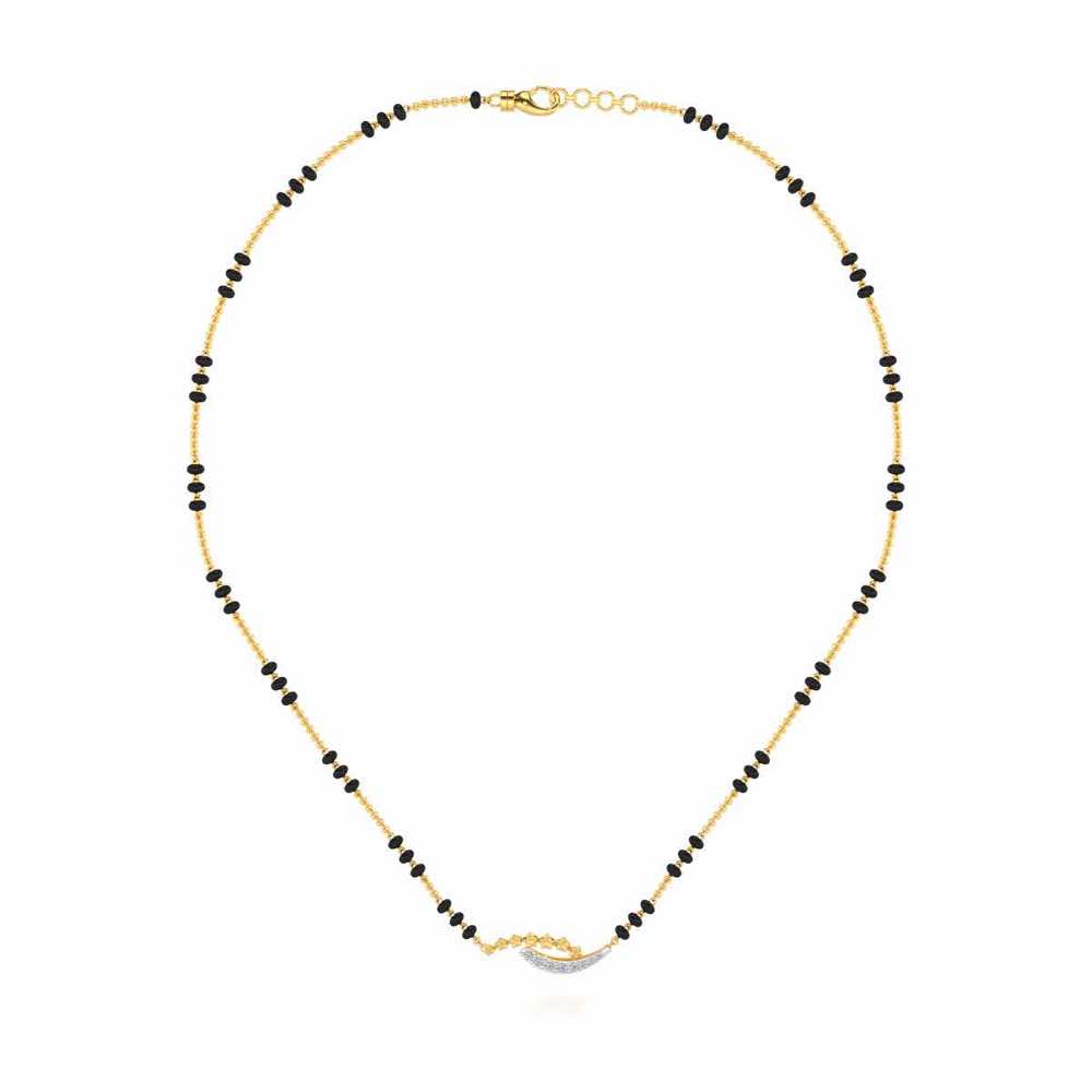 Cue Stars Silver Mangalsutra - Yellow Gold - Image 3