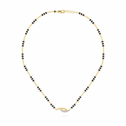 Cue Stars Silver Mangalsutra - Yellow Gold - Image 3